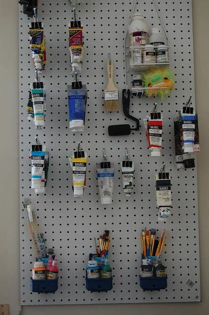 Not all of them are needed but they're nice to have. How to organize your acrylic paints and paint brushes | Flickr