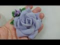 141) Tutorial Chiffon Rose || Chiffon Flower || Fabric Flower || Patchwork Flower