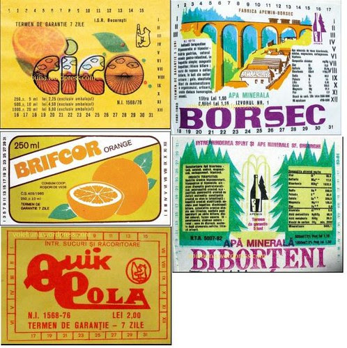 tags of Cico, Brifcor, Quik Cola, Borsec, Biborteni