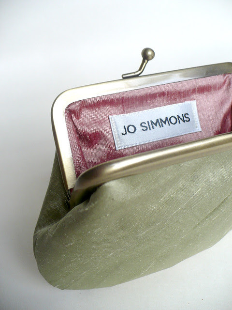 Dupion silk coin purse