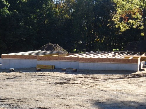 King St: foundation complete, flooring being laid