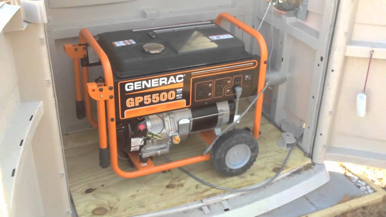 Outdoor Enclosure for Portable Generator - YouTube