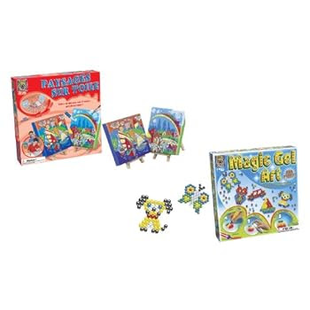 Créative Toys - CT5593/5757 - Kit de Loisir Créatif - Paysages sur Toile + Magic Gel Art