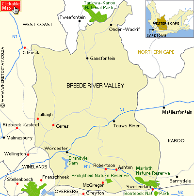 Courses Of A River. Golf Courses in Breede River