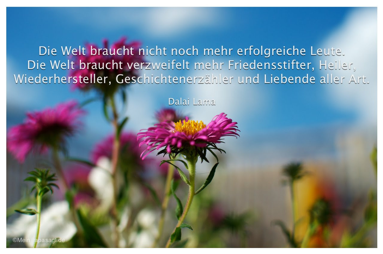 welt braucht mein papa sagt weisheiten zitate dalai lama
