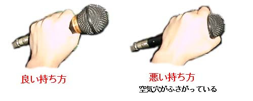 正しいマイクの握り方