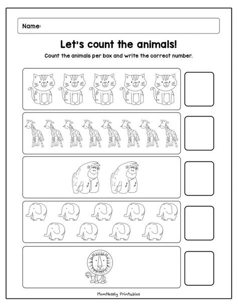  count and match worksheets httpstribobotcom math activities