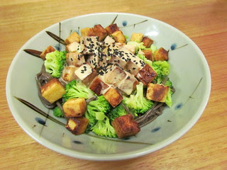 Sesame Soba with Tofu and Broccoli