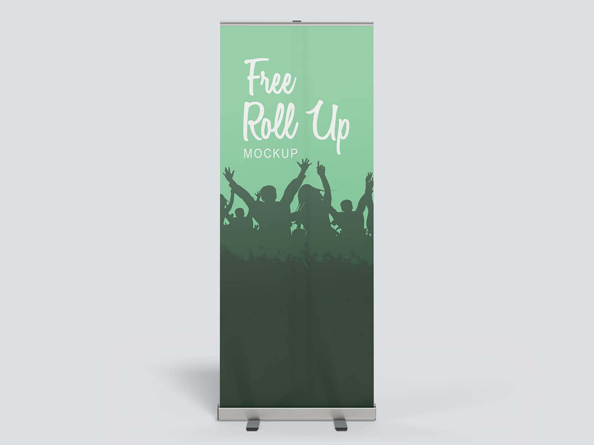 Download 2 Free Rollup Banner Mockups Psd