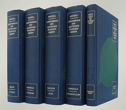  Wörterbuch der deutschen Pflanzennamen, 5 Bde.