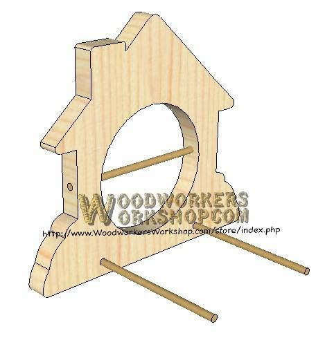 ... -021 - Bird Feeder Plaque Downloadable Scrollsaw Woodworking Plan PDF