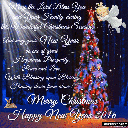 Merry Christmas Happy New Year Quote Pictures, Photos, and 