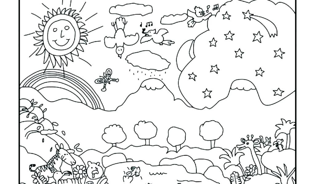 Seven Days Of Creation Coloring Pages at GetColorings.com | Free