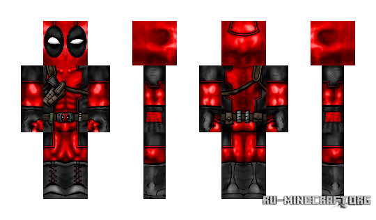 Скачать HD скин Deadpool для Minecraft