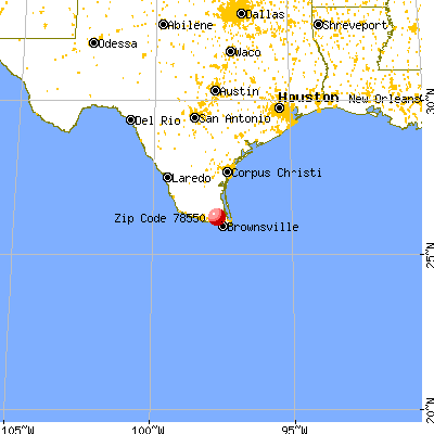 General Map; Google Map; MSN Map. Harlingen, TX (78550) map from a distance