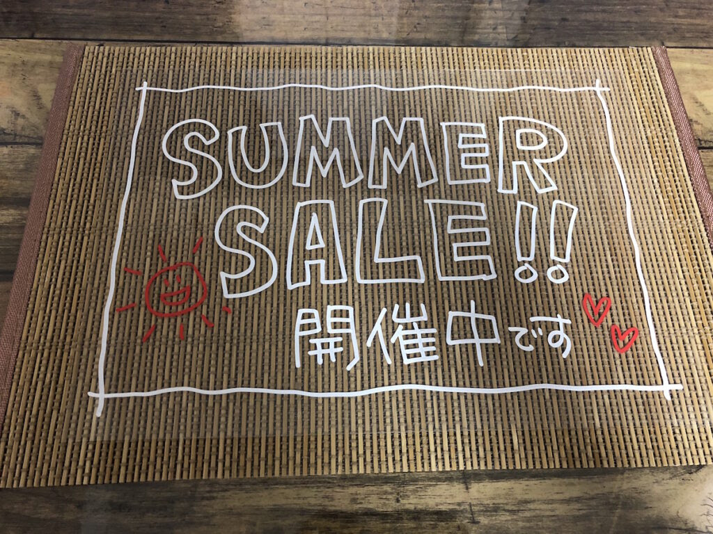 100均で簡単 ちょっと涼しげな 夏の手書きpop はいかがですか みさきのpop