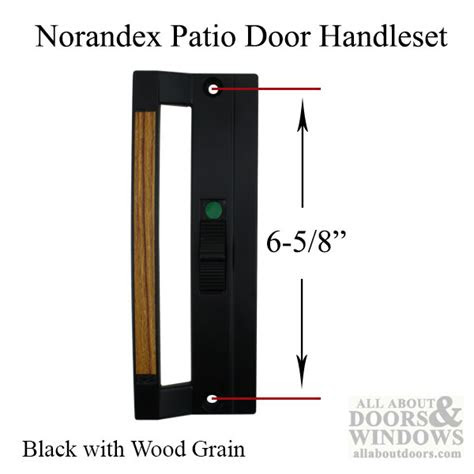 Unfortunately, these panels are damaged easily, and you might eventually find yourself in need of a replacement. Norandex Sliding Patio Door Handle 6-5/8 screw holes - Black