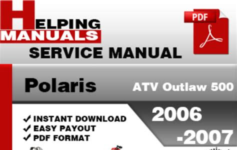 Pdf Download improved 2007 factory polaris outlaw 500 repair manual pro ebooks Free PDF