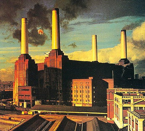 Smoking: Battersea Power Station was the sole focus for Pink Floyd's Animals album cover