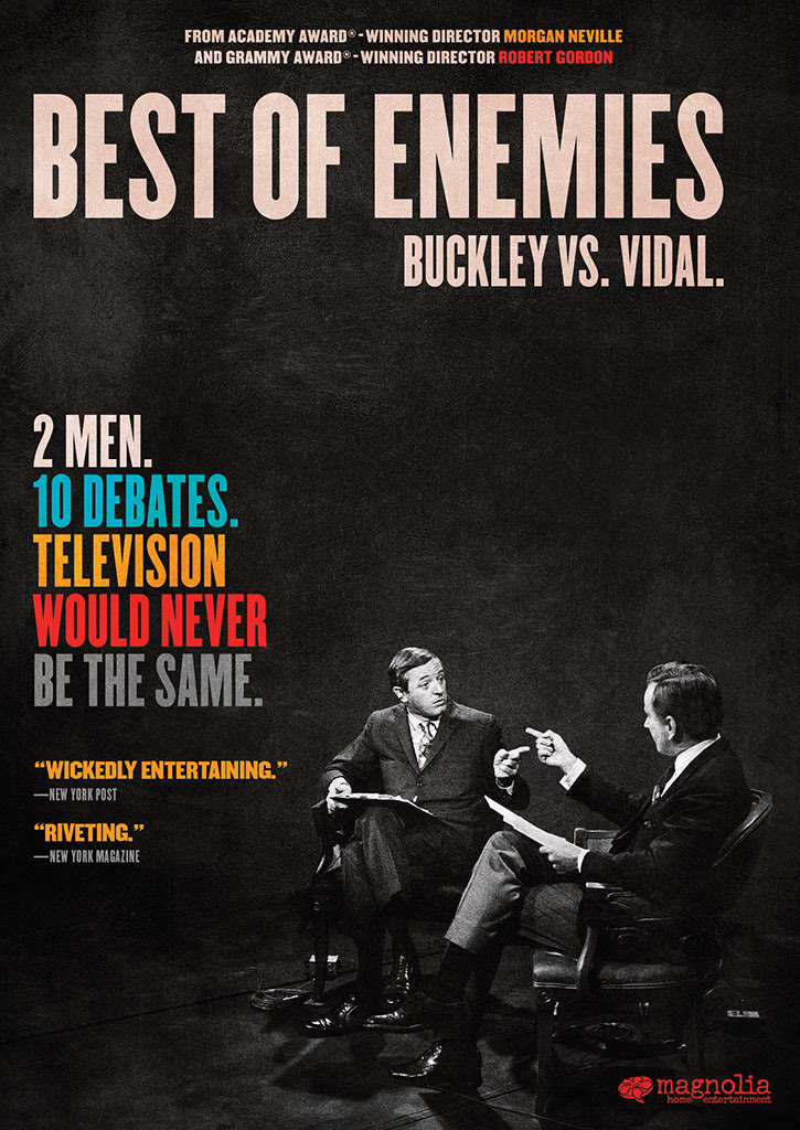 Best Of Enemies Official Movie Site Starring William F Buckley Jr And Gore Vidal Available For Digital Download