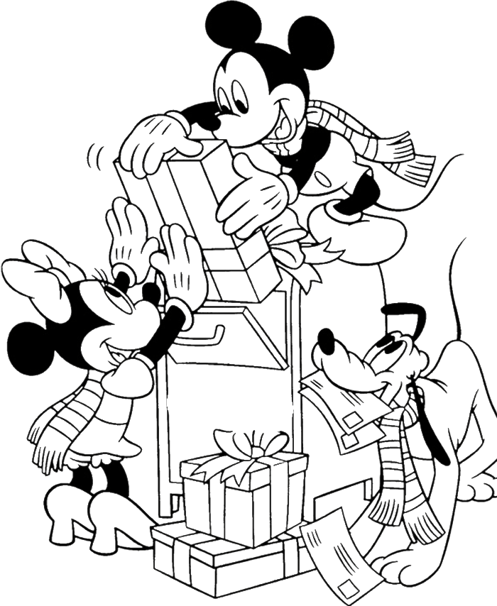 Christmas Cartoon Characters Coloring Pages at ...