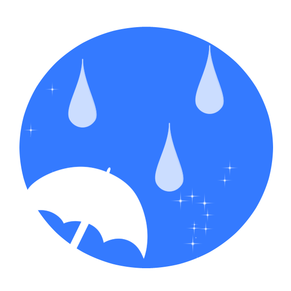 雨のイラスト かわいいフリー素材が無料のイラストレイン
