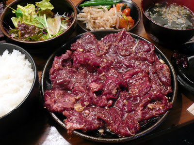 Twingoな日々 ランチ 月曜は100円引き 日本橋 焼肉 炭火職人 Aセット 大盛