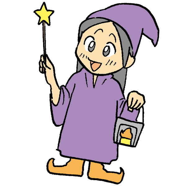 魔法使いのイラスト かわいいフリー素材が無料のイラストレイン