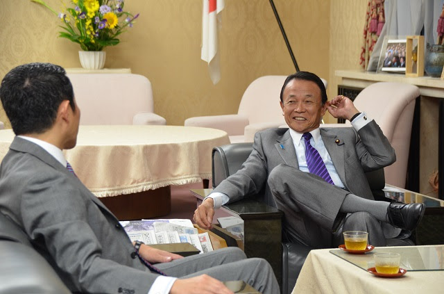麻生 太郎 会長にご面会 自由民主党 参議院議員 大家さとし