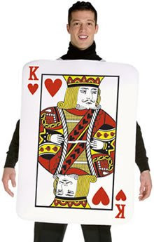 Check price Std Size Adult King of Hearts Playing Card Costume