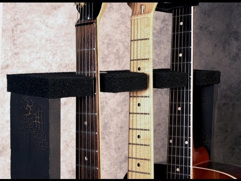 DIY Wood Guitar Stand - You Can Build - YouTube