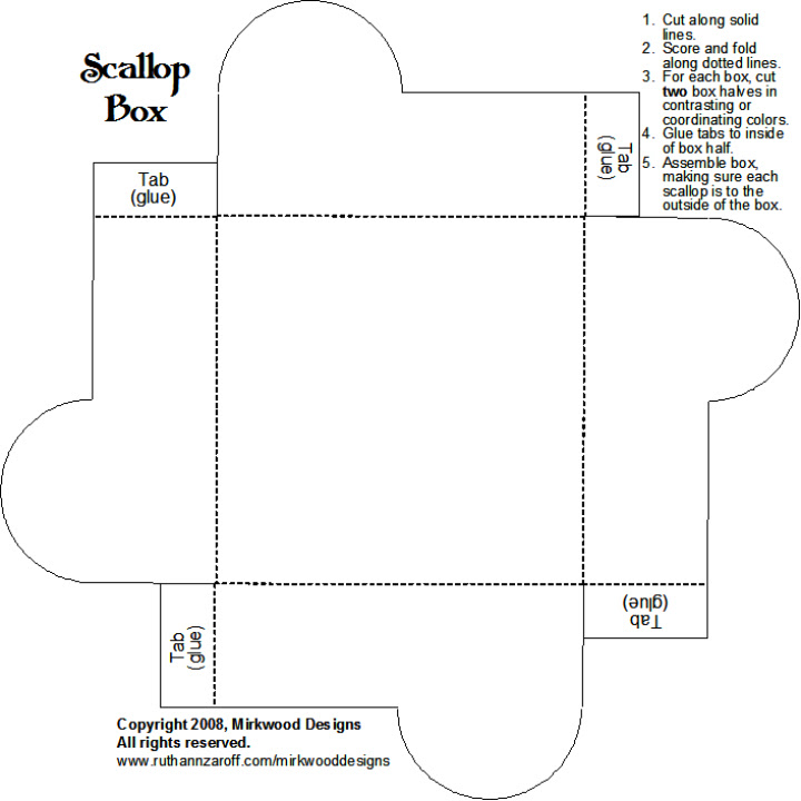 Printable Cupcake Box Template