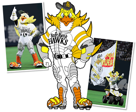 プロ野球球団マスコット 福岡ソフトバンク編 京都人 しろのマリーンズ応援日記