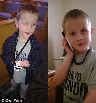 The OwnFone Braille Phone has also been tested by blind customers including Will, pictured, who has been blind since birth