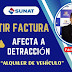 🔴Como emitir una Factura Electrónica afecta a detracción  por alquiler d...