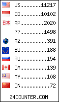 visitors by country counter