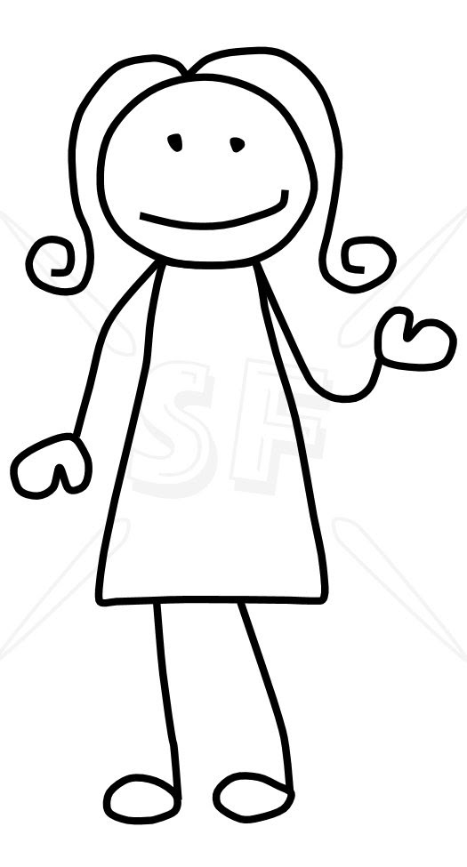 Boy And Girl Stick Figure Clip Art