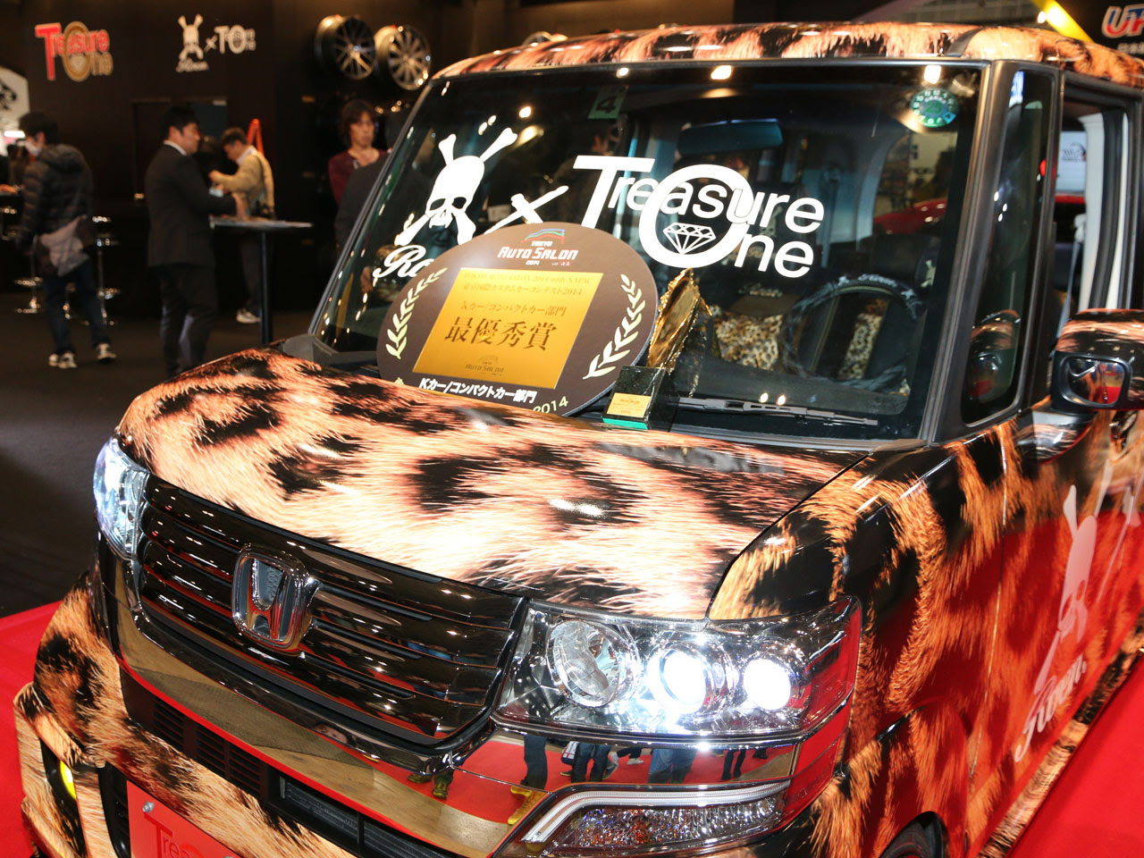 Honda ホンダ N Wgn エヌワゴン のカスタムがvipなヤンキー過ぎる 豹柄ヤン車仕様