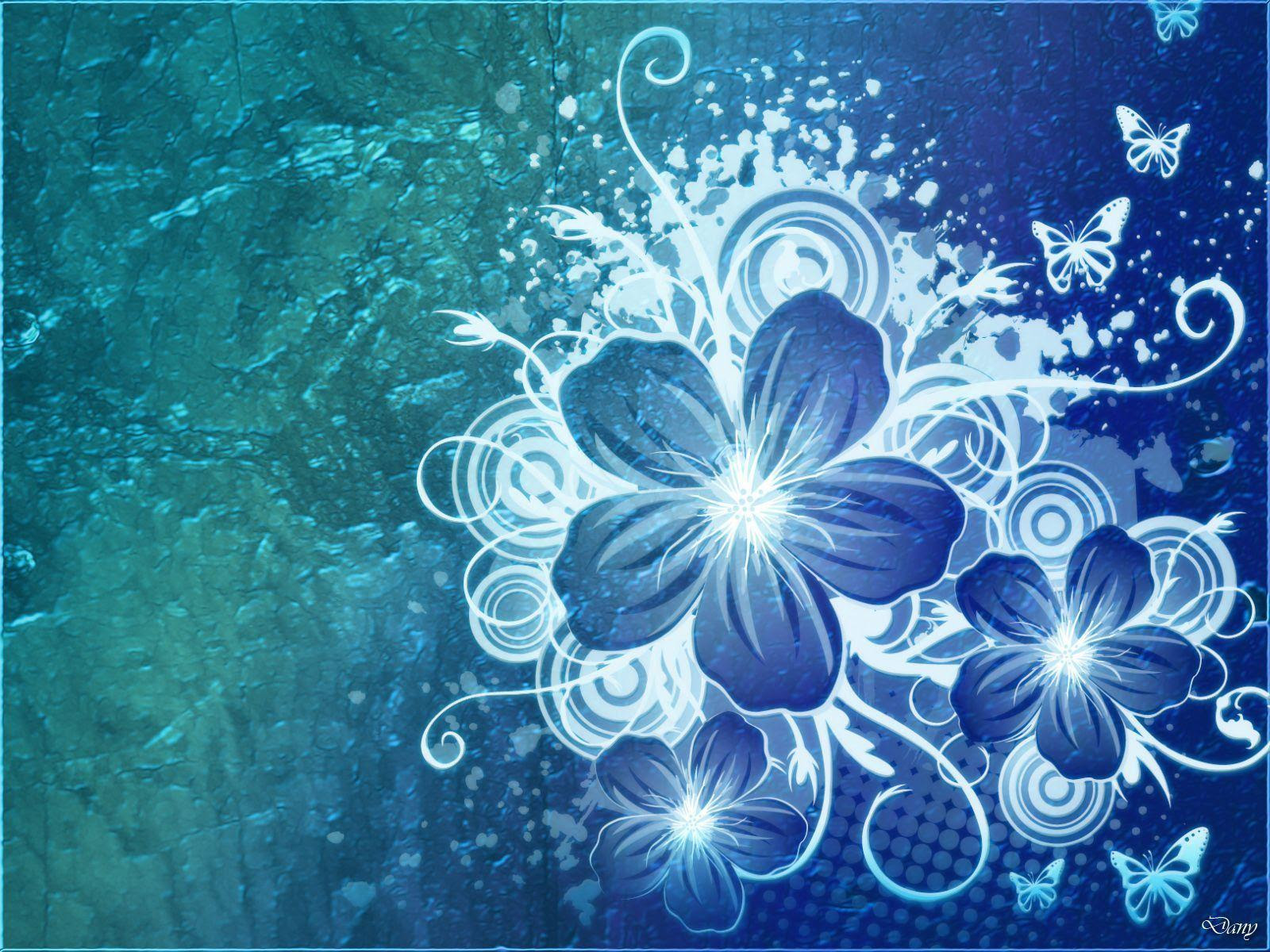 Blue Flower Backgrounds - Wallpaper Cave