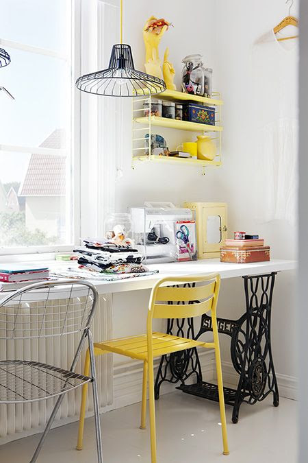 yellow ikea chair