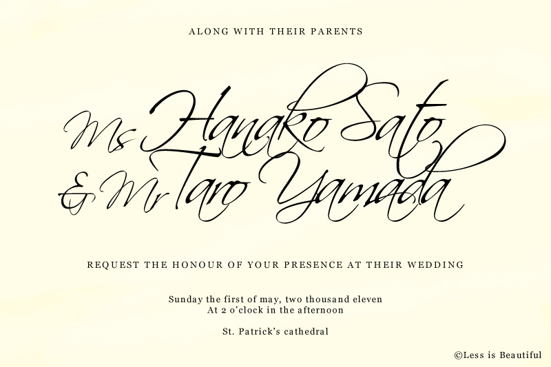 結婚式につかえそうな無料のフォントまとめ