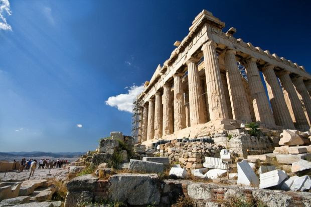 Acropolis ate & # x144; ski  - Greece Athens. WŻG & # XF3; sculpture in Athens, on KT & # XF3; rhyme located & # x105; a & # x119; ruins & # x15B; wi & # x105; you & # x144; from the period archaic. Buildings destroyed during the Persian Wars was rebuilt in the time of Pericles. Najs & # x142; ynniejsza of them were erected in honor of & # x15B; & # x107; goddess Athena Parthenon. 
