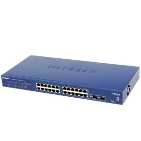 Prosafe Gigabit Switch on Netgear Prosafe Gs724t 24 Port Gigabit Smart Switch   Ebuyer Com