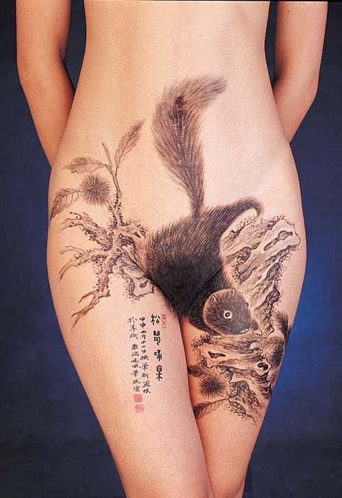 31 May 2009 • gallery paint body naked tattoo china tradition