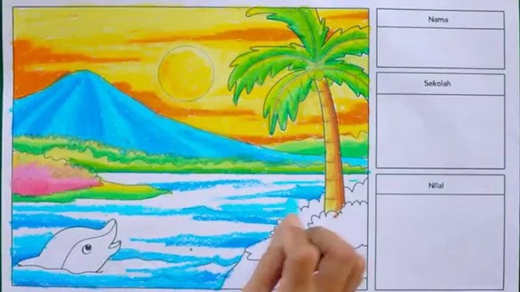 Cara Mewarnai Pemandangan Alam Dengan Crayon / Cara Melukis Pemandangan Dengan Crayon Sekali : Izarnazar cara mewarnai gambar bunga mawar dengan crayon 07 02 2020 hii luvv hehe untuk sekarang videonya tentang mewarnai dulu yaa buat adik adik mewarnai gradasi dengan crayon oilpastel pemandangan.