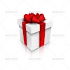 Get Gift Box with Red Ribbon Bow, GraphicRiver