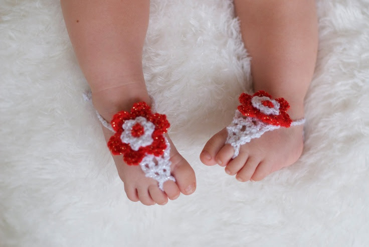 Baby Barefoot Sandals. Girl stylish foot wear for those tiny earth ...