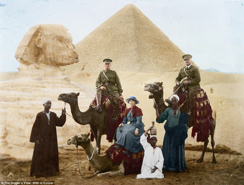 Juan Mahony's 'The Digger's View. WWI in Colour' is a book that gives a unique and fresh look at Australia and the Great War as this image from it shows