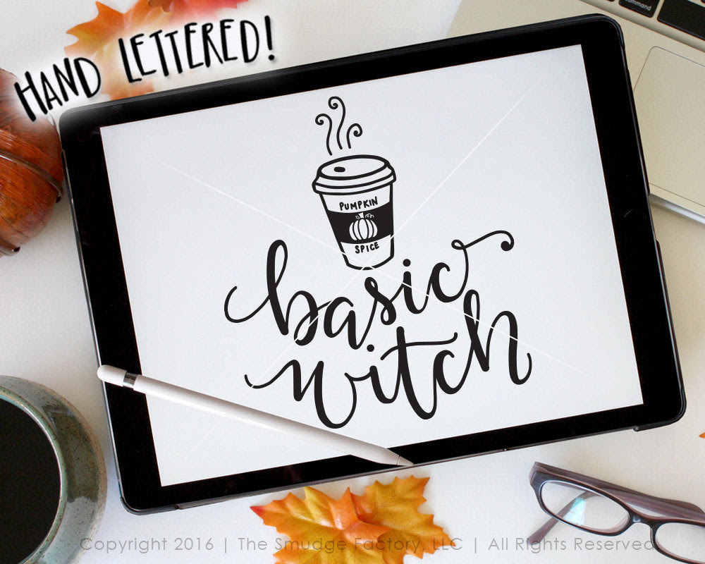 Download Basic Witch With Hot Coffee Svg Printable The Smudge Factory