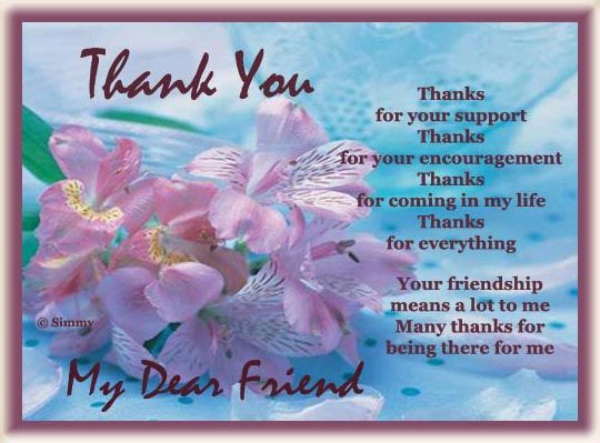 Thank You My Dear Friend Pictures, Photos, and Images for ...